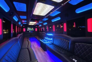 Moreno Valley Limousine Bus Interior