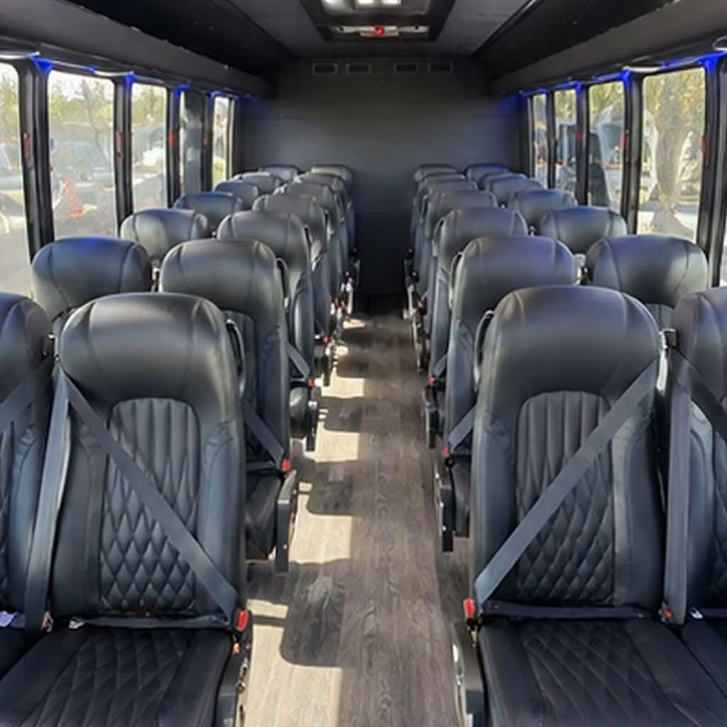 28 passenger minibus inside