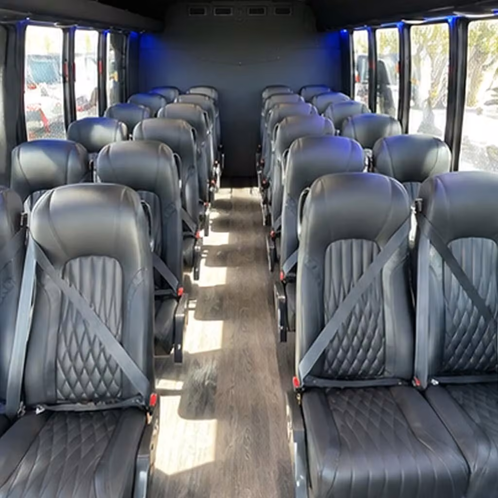 28 passenger minibus interior