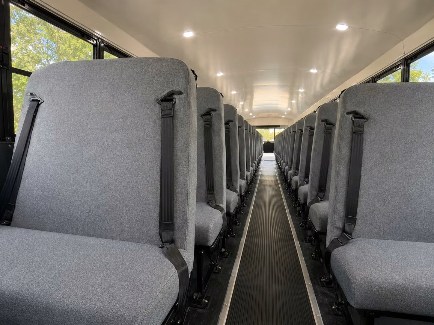 school bus inside